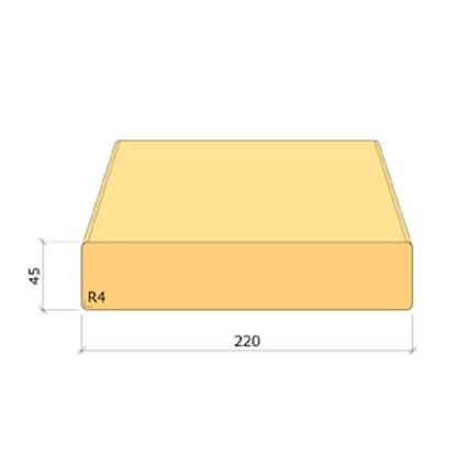 45X220 K-VIRKE C24 GRAN 4,2M