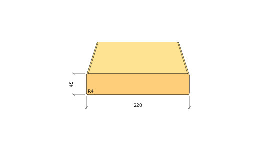 45X220 K-VIRKE C24 GRAN 4,2M - 