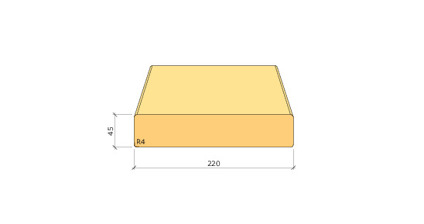 45X220 K-VIRKE C24 GRAN 4,2M